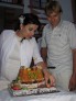 Stylový svatební dort